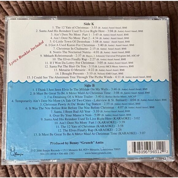 BENJIE RECORDS - "The 12 Yats of Christmas" by Benny Grunch & The Bunch, 2-Discs - Picture 2 of 4